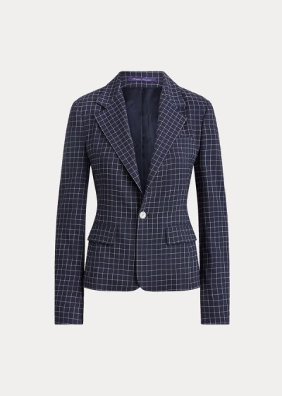 Jaqueta Ralph Lauren Baldwin Checked Wool Mulher 72904-OYHM